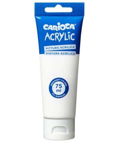 ΧΡΩΜΑΤΑ ΑΚΡΥΛΙΚΑ CARIOCA 75ml WHITE