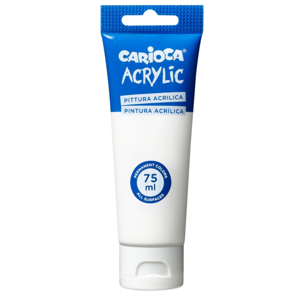 ΧΡΩΜΑΤΑ ΑΚΡΥΛΙΚΑ CARIOCA 75ml WHITE