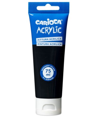 ΧΡΩΜΑΤΑ ΑΚΡΥΛΙΚΑ CARIOCA 75ml BLACK