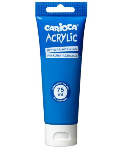 ΧΡΩΜΑΤΑ ΑΚΡΥΛΙΚΑ CARIOCA 75ml PRIMARY BLUE