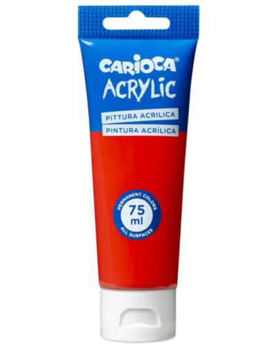 ΧΡΩΜΑΤΑ ΑΚΡΥΛΙΚΑ CARIOCA 75ml VERMILLION RED