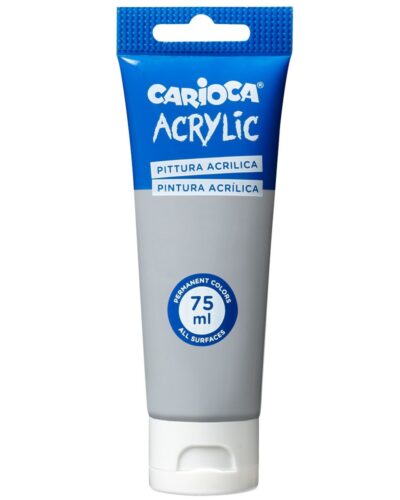 ΧΡΩΜΑΤΑ ΑΚΡΥΛΙΚΑ CARIOCA 75ml SILVER