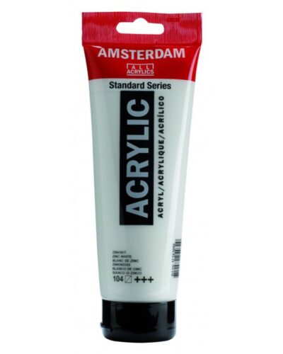 TALENS ΧΡΩΜΑΤΑ ΑΚΡΥΛΙΚΑ AMSTERDAM 120ml ZINC WHITE N.104
