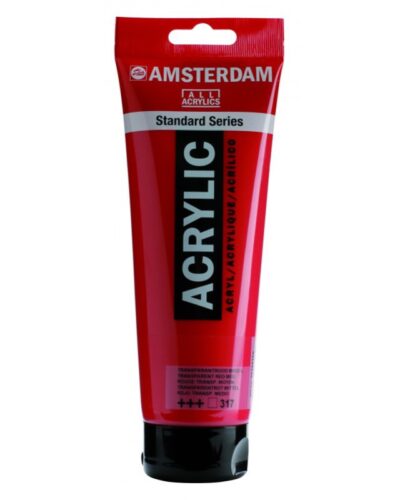 TALENS ΧΡΩΜΑΤΑ ΑΚΡΥΛΙΚΑ AMSTERDAM 120ml TRANSP.RED MED. N.317