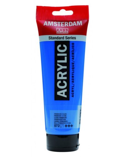 TALENS ΧΡΩΜΑΤΑ ΑΚΡΥΛΙΚΑ AMSTERDAM 120ml PRIMARY CYAN N.572