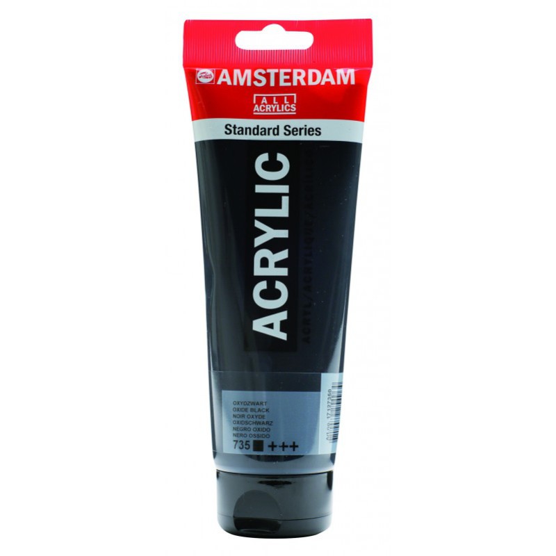 TALENS ΧΡΩΜΑΤΑ ΑΚΡΥΛΙΚΑ AMSTERDAM 120ml OXIDE BLACK N.735