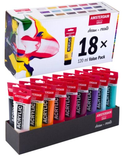 TALENS ΧΡΩΜΑΤΑ ΑΚΡΥΛΙΚΑ AMSTERDAM  βάση 18χρωμ. 120ml