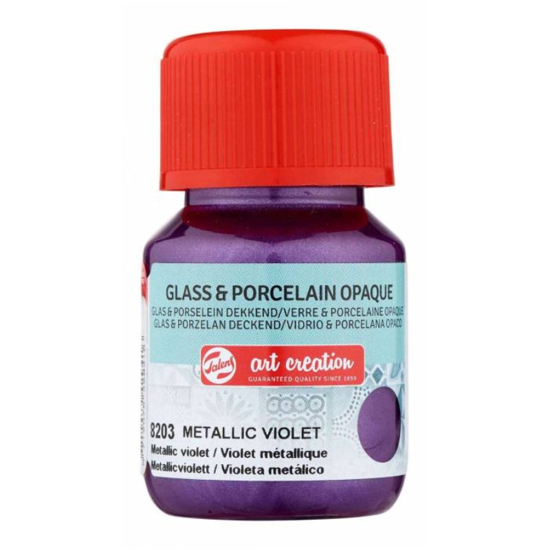 TALENS ART CREATION ΧΡΩΜΑΤΑ OPQ GLASS/PORCELAIN  30ml METAL VIOLET