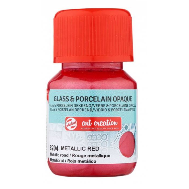 TALENS ART CREATION ΧΡΩΜΑΤΑ OPQ GLASS/PORCELAIN  30ml METAL RED