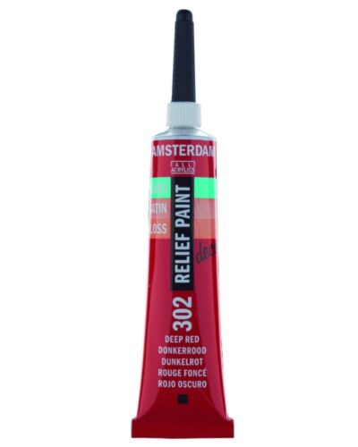 TALENS AMSTERDAM RELIEF PAINT 20ml (περίγραμμα) DEEP RED No 302