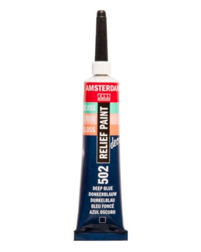 TALENS AMSTERDAM RELIEF PAINT 20ml (περίγραμμα) DEEP BLUE No 502