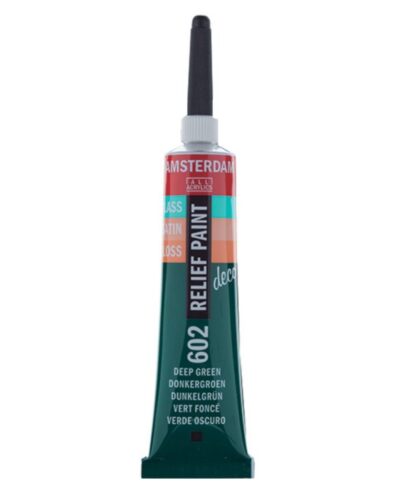 TALENS AMSTERDAM RELIEF PAINT 20ml (περίγραμμα) DEEP GREEN No 602