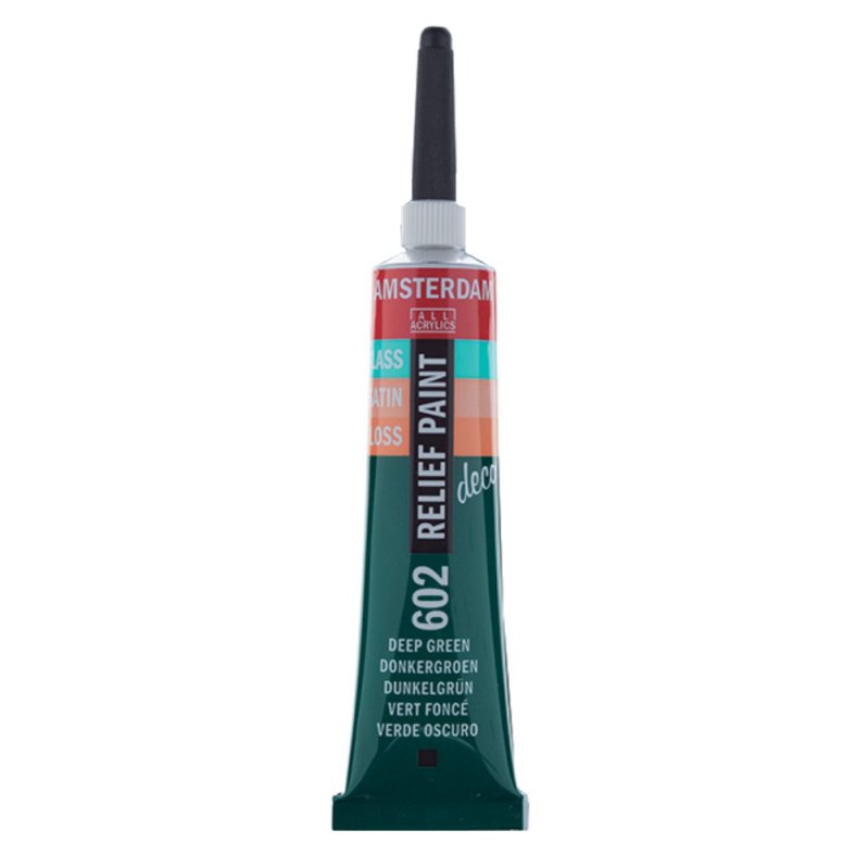 TALENS AMSTERDAM RELIEF PAINT 20ml (περίγραμμα) DEEP GREEN No 602