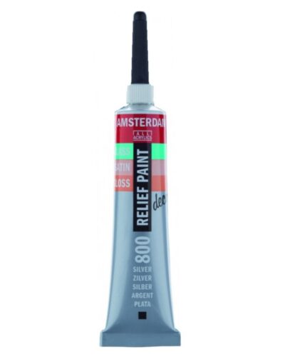 TALENS AMSTERDAM RELIEF PAINT 20ml (περίγραμμα) SILVER No 800