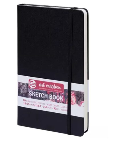 TALENS SKETCHBOOK ART CREATION 13x21 140gr ΜΑΥΡΟ