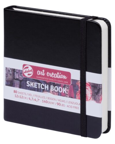 TALENS SKETCHBOOK ART CREATION 12x12 140gr ΜΑΥΡΟ