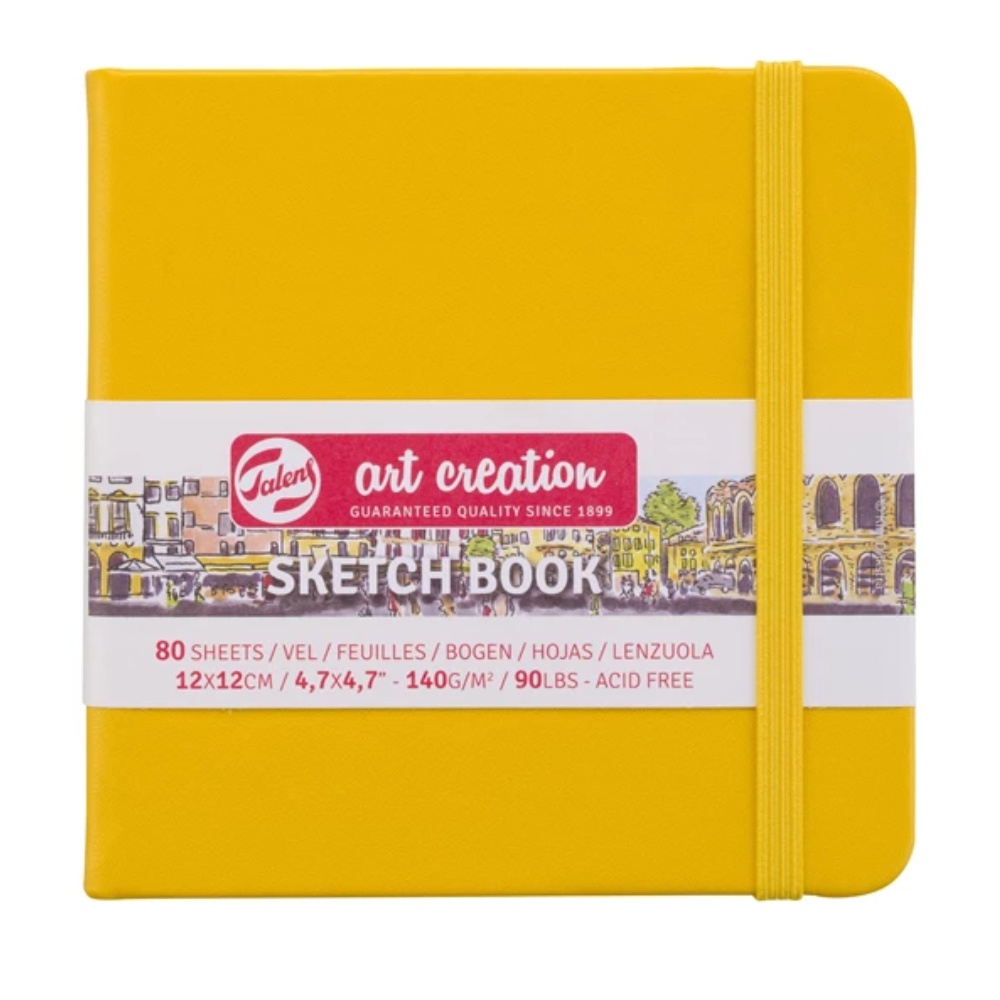 TALENS SKETCHBOOK ART CREATION 12×12 140gr ΚΙΤΡΙΝΟ