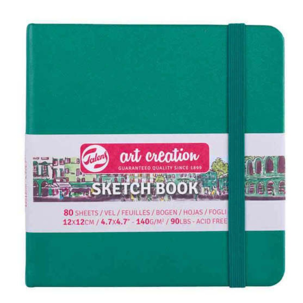 TALENS SKETCHBOOK ART CREATION 12×12 140gr ΠΡΑΣΙΝΟ