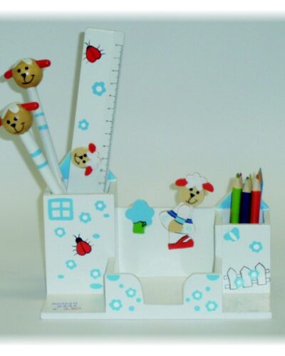 ΜΟΛΥΒΟΘΗΚΗ ΣΕΤ ΞΥΛΙΝΗ ΛΕΥΚΗ