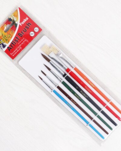 ΠΙΝΕΛΑ FOSKA ΣΕΤ 6 τεμ. (στρογγυλά + πλακέ)