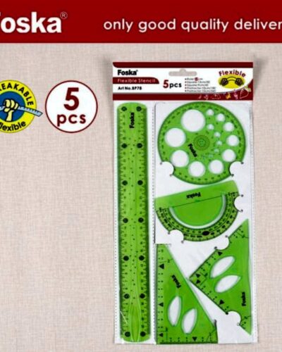 ΤΡΙΓΩΝΑ ΣΕΤ FOSKA ΕΥΚΑΜΠΤΑ 5τεμ. 30cm BP-78 ΠΡΑΣΙΝΟ