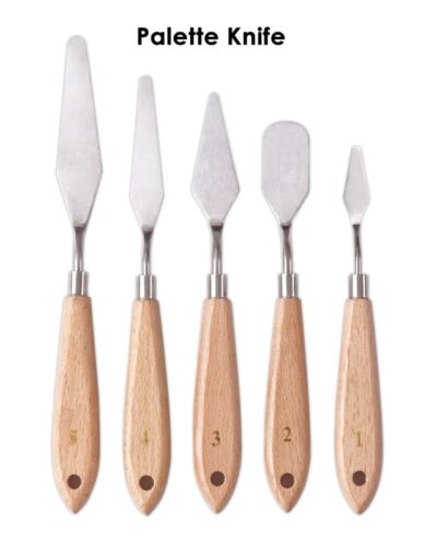 ΣΠΑΤΟΥΛΕΣ ΜΕΤΑΛΛΙΚΕΣ ΖΩΓΡΑΦΙΚΗΣ FOSCA ARTIST ΣΕΤ 5τεμ.