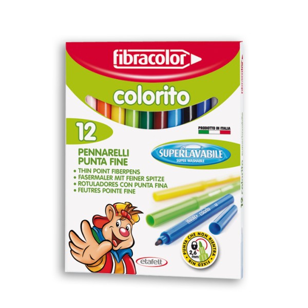 ΜΑΡΚΑΔΟΡΟΙ FIBRA COLORITO S.WASHABLE ΤΩΝ 12