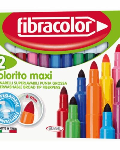 ΜΑΡΚΑΔΟΡΟΙ FIBRA COLORITO MAXI ΤΩΝ 12