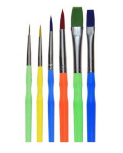 ΠΙΝΕΛΑ ΣΥΝΘΕΤΙΚΑ ΣΕΤ 6τεμ. χρωματιστά