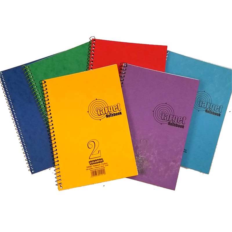 ΤΕΤΡΑΔΙΑ COLORFIX ΣΠΙΡΑΛ TARGET 21Χ29 2ΘΕΜ.(120σελ)