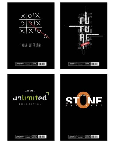 ΤΕΤΡΑΔΙΑ COLORFIX ΣΠΙΡΑΛ MOTO 17Χ25 4ΘΕΜ.(240σελ)