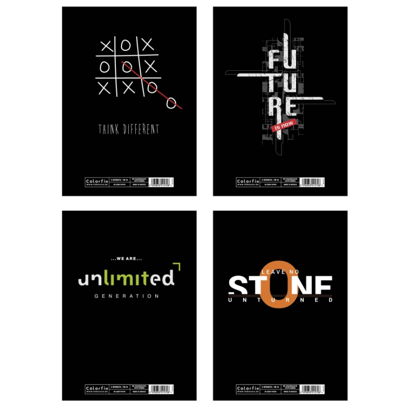 ΤΕΤΡΑΔΙΑ COLORFIX ΣΠΙΡΑΛ MOTO 21Χ29 3ΘΕΜ.(180σελ)