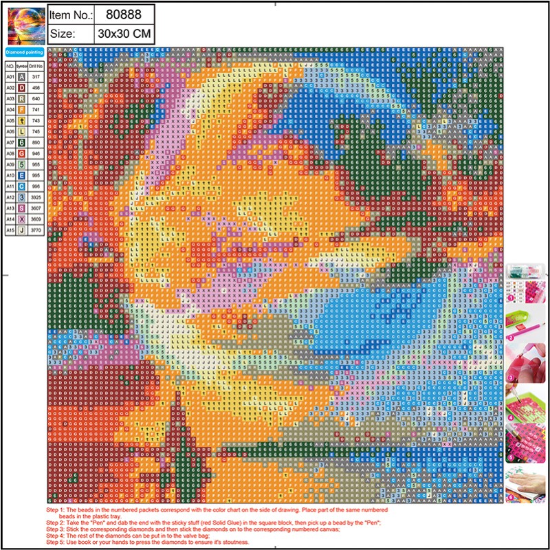 ΚΑΤΑΣΚΕΥΕΣ DIAMOND PAINTING 30×30 80888