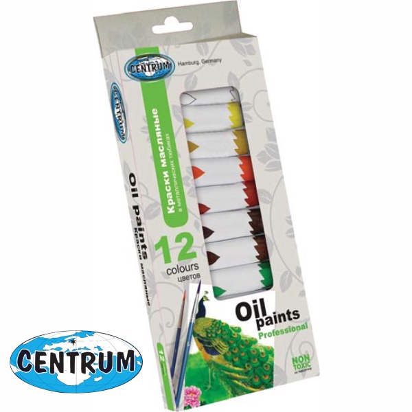 ΧΡΩΜΑΤΑ ΣΕΤ ΛΑΔΙΟΥ CENTRUM 12 ΧΡΩΜ. 12ml