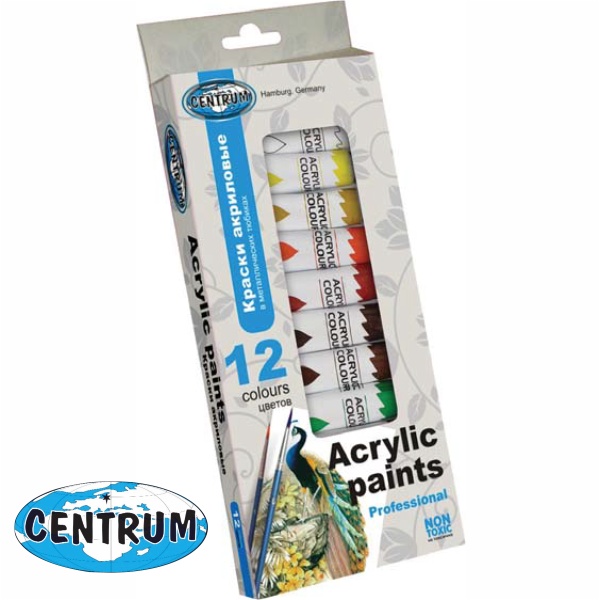 ΧΡΩΜΑΤΑ ΣΕΤ ΑΚΡΥΛΙΚΑ CENTRUM 12 ΧΡΩΜ. 12ml