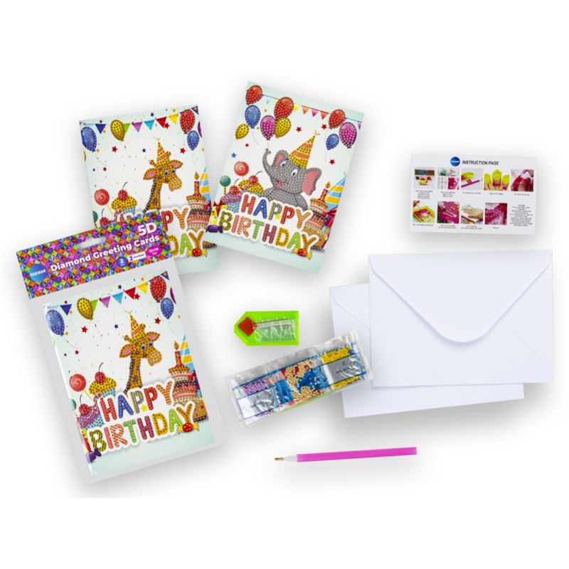 ΚΑΤΑΣΚΕΥΕΣ DIAMOND PAINTING 13×18 89771 ΕΥΧΕΤΗΡΙΕΣ ΚΑΡΤΕΣ (σετ 2 τεμ +φακελ.)