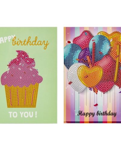 ΚΑΤΑΣΚΕΥΕΣ DIAMOND PAINTING 13x18 89771 ΕΥΧΕΤΗΡΙΕΣ ΚΑΡΤΕΣ (σετ 2 τεμ +φακελ.)