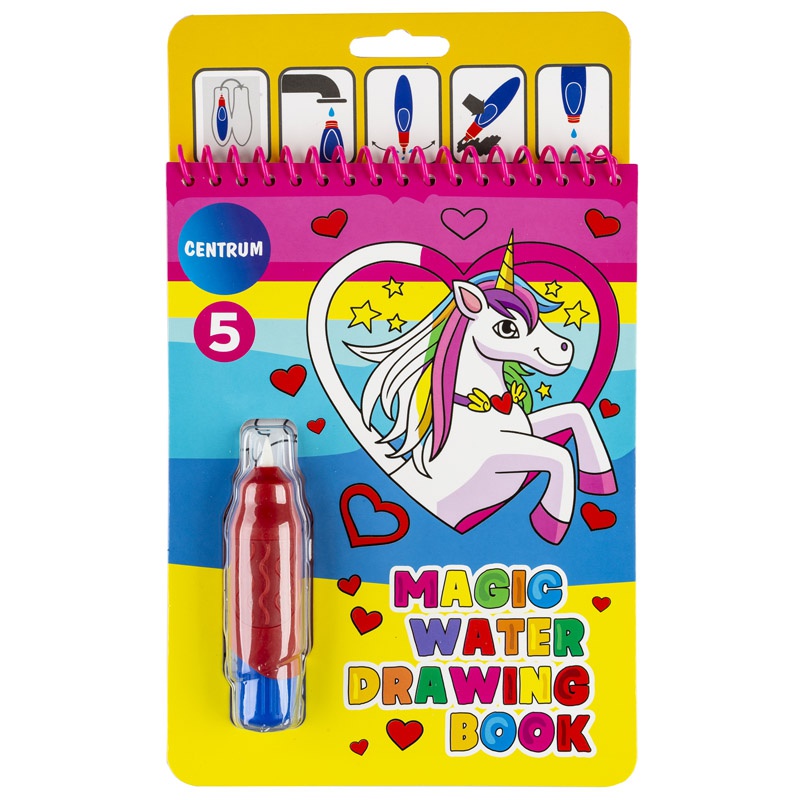 ΜΑΡΚΑΔΟΡΟΙ CENTRUM MAGIC WATER DRAWING BOOK 15×20 UNICORN