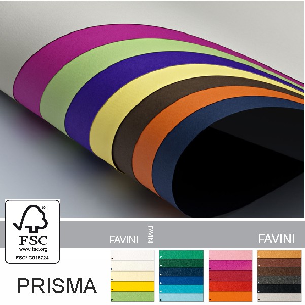 ΧΑΡΤΟΝΙΑ PRISMA 50χ70 ΣΚΟΥΡΑ ΧΡΩΜΑΤΑ 220gr