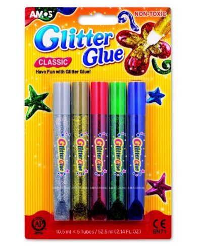 ΧΡΥΣΟΚΟΛΛΕΣ AMOS 10,5ml ΜΠΛΙΣΤΕΡ 5 ΧΡΩΜ.