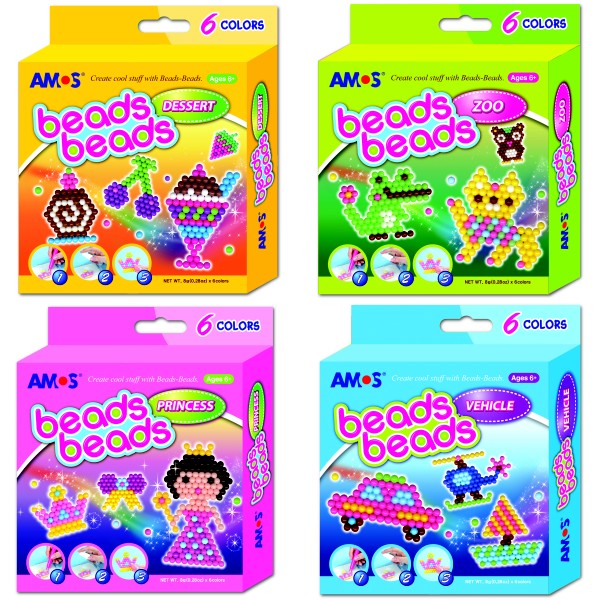 ΣΕΤ AMOS BEADS BEADS ΣΕΤ 6 ΧΡΩΜ.