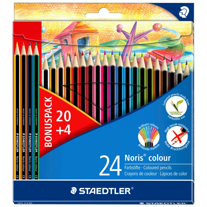ΚΡΑΓΙΟΝ ΞΥΛΙΝΑ STAEDTLER WOPEX 20+4 ΔΩΡΟ