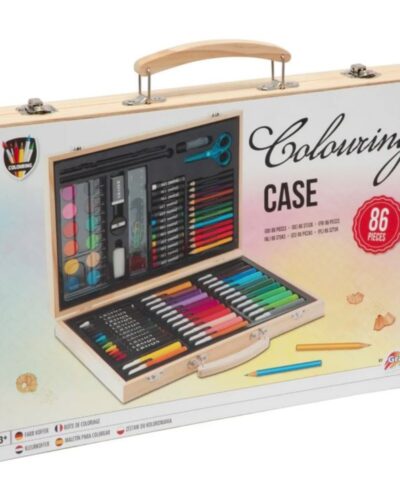 ΧΡΩΜΑΤΑ ΣΕΤ ΞΥΛΙΝΗ ΚΑΣΕΤΙΝΑ 86τεμ.