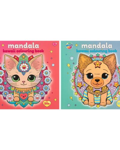 ΧΡΩΜΟΣΕΛΙΔΕΣ MANDALA KAWAII 20 ΦΥΛΛΑ