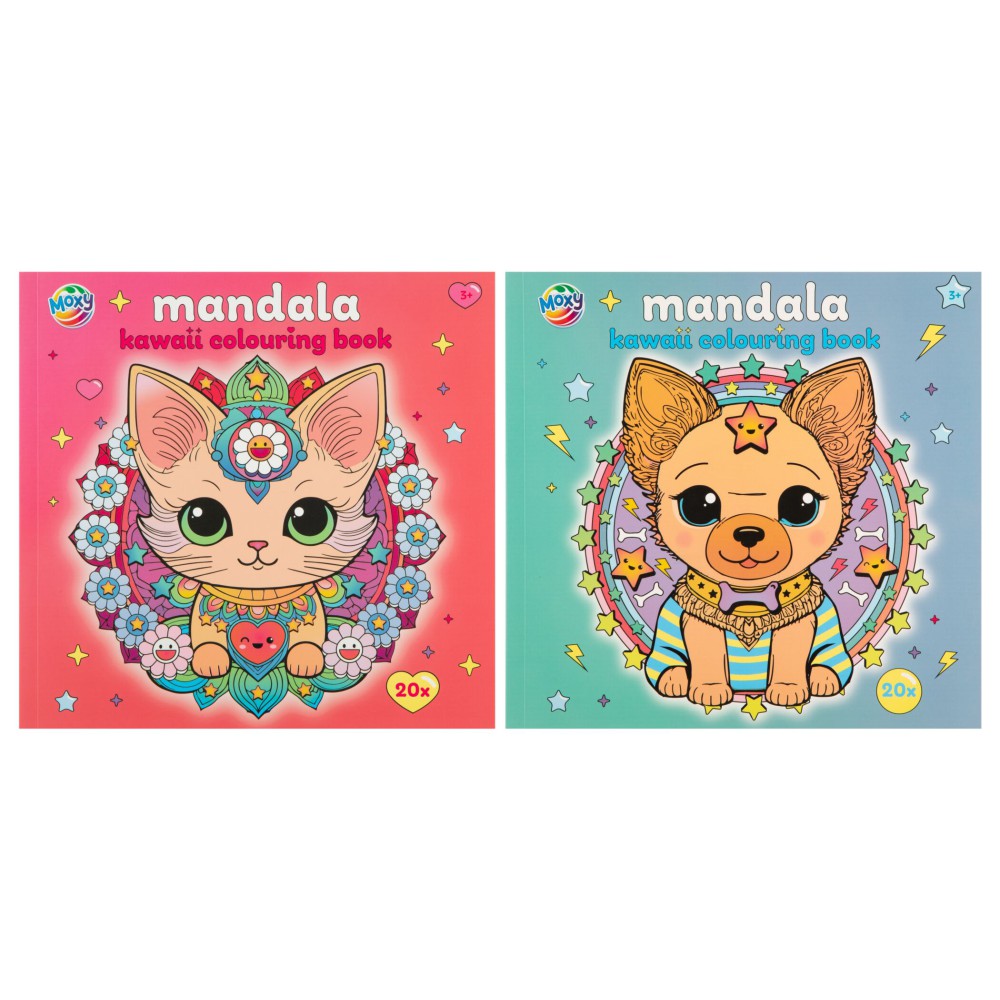 ΧΡΩΜΟΣΕΛΙΔΕΣ MANDALA KAWAII 20 ΦΥΛΛΑ