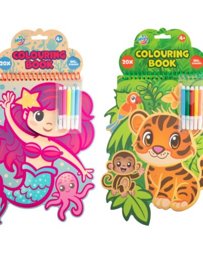 ΒΙΒΛΙΑ ΖΩΓΡΑΦΙΚΗΣ COLOURING  ΜΕ ΧΡΩΜΟΣΕΛΙΔΕΣ ΣΕ ΣΧΗΜΑ 20 ΦΥΛΛΑ (2 σχέδια)