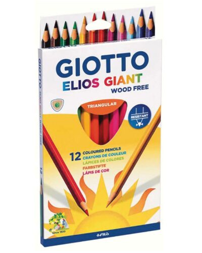 ΚΡΑΓΙΟΝ ΞΥΛΙΝΑ GIOTTO JUMBO ΤΩΝ 12 χρωμ.