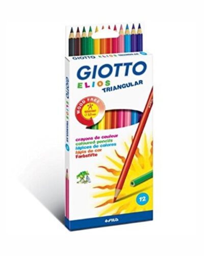 ΚΡΑΓΙΟΝ ΞΥΛΙΝΑ GIOTTO ΤΡΙΓΩΝΙΚΑ ΤΩΝ 12 χρωμ.