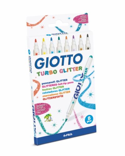 ΜΑΡΚΑΔΟΡΟΙ GIOTTO TURBO GLITTER ΤΩΝ 8