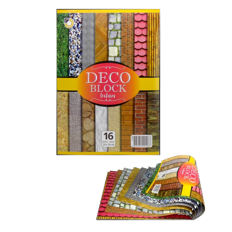 ΜΠΛΟΚ DECO OPTIMUM TEXTURE 25×35 16φ 250gr